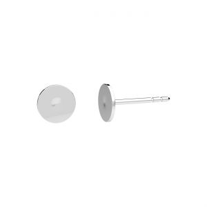 Orecchino a perno con piastrina GWP*argento AG 925*GWP 6 6 mm