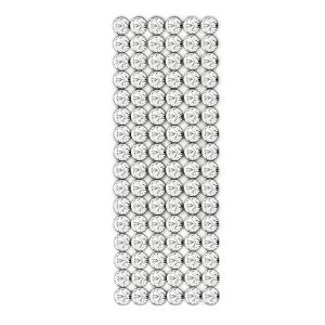 40001/006 012 001 - Crystal Mesh Standard 6 rows, Crystal