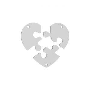 Ciondolo - puzzle cuore*argento AG 925*LK-0324 - 0,50 19x20 mm