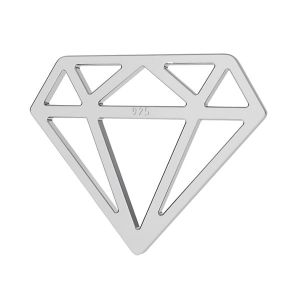 Diamante pendente BL-0098 - 0,40 12,8x15,5 mm