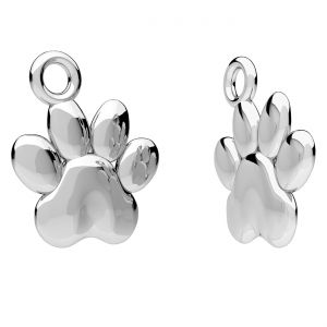 Zampa del cane pendente, argento 925*ODL-00004 10x12 mm