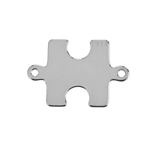 Pendente connettore - puzzle*argento AG 925*BL-0204 - 0,40 13,5x19,7 mm