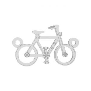 Ciondolo connettore traforato - bicicletta*argento AG 925*LK-0466 11x17,5 mm