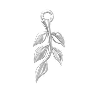 Ciondolo foglia argento 925, ODL-00069 8x18,5 mm