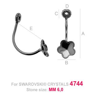 FKSV 4744  6MM Twist earring