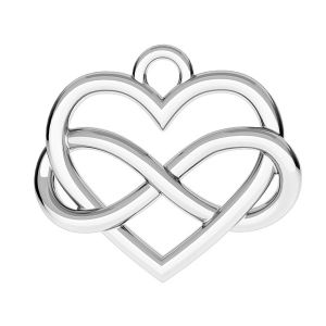 Infinito pendente con cuore ODL-00168