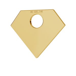 Diamante oro 14K pendente LKZ-00013 - 0,30 mm