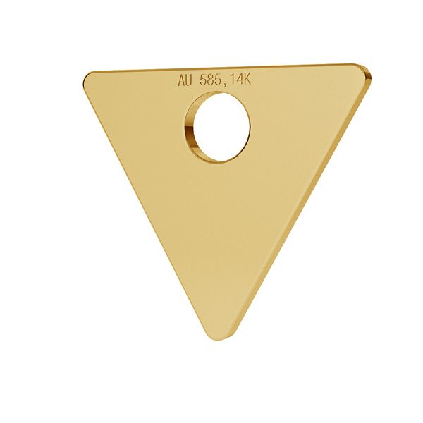 Triangolo oro 14K pendente LKZ-00016 - 0,30 mm
