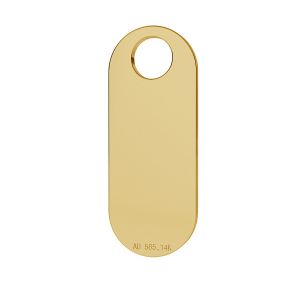 Ovale oro 14K pendente LKZ-00019 - 0,30 mm