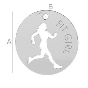 Fit girl pendente, LK-0664 - 0,50