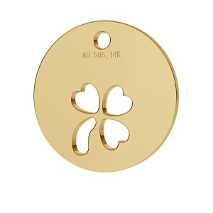 Trifoglio pendente oro 14K LKZ-00024 - 0,30 mm