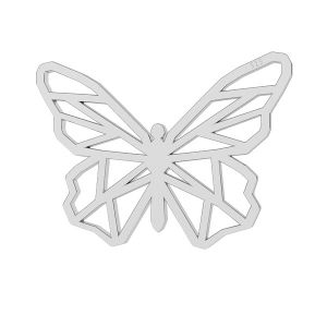 Farfalla origami pendente argento, LK-0678 - 0,50