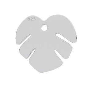 Monstera foglia ciondolo, LK-0809 - 0,50 12,2x13,3 mm