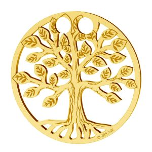 Albero della vita ciondolo, oro 14K, LKZ-01305 - 0,30