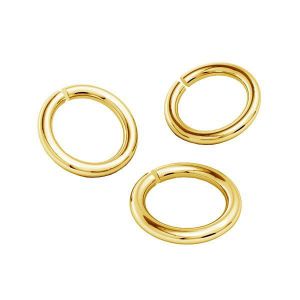 Oro anelli di salto AU 585 14K, KC-0,80x4,25