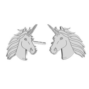 Unicorno orecchini, argento 925, LK-1397 KLS - 0,50