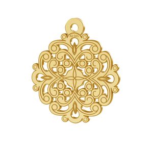Rosone ciondolo, oro 14K, LKZ-00382 - 0,30