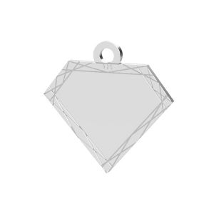 Diamante pendente argento, LK-1484 - 0,50