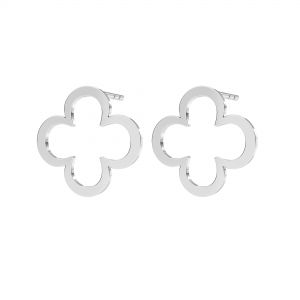 Trifoglio orecchini, argento 925, KLS LKM-2291 - 0,50 13x13 mm