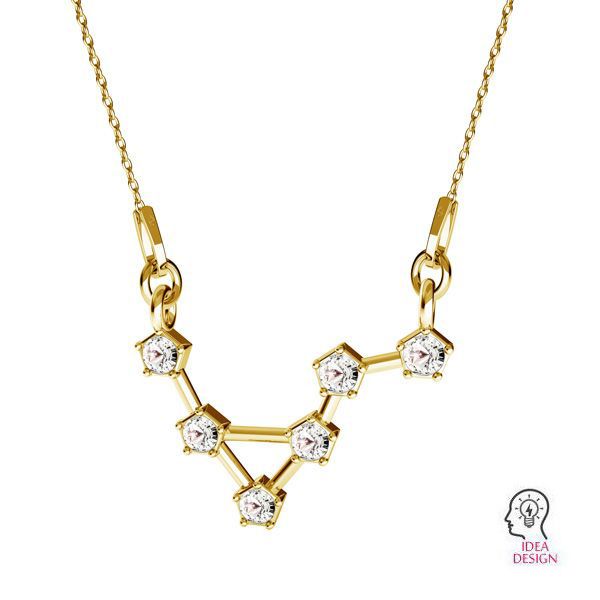 Ciondolo Connettore - Segno Zodiacale - Scala Con Cristalli Gavbari Ag 925odl00655 Ver2 19404 - Foto 3