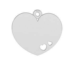 Cuore pendente argento 925, LKM-2050