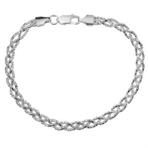 Bracciale catena Coreana - treccia*argento AG 925*PLE CORD 1,5 3P (19 m)