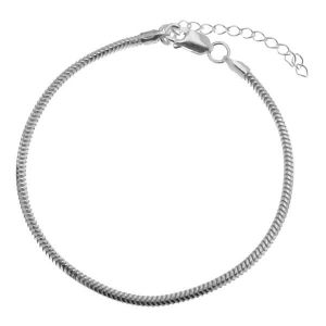 Catena bracciale*argento 925*HAND BASE CSTD 2,4 (18 + 4 cm)