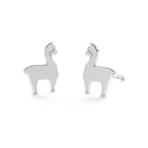 Orecchini a perno - alpaca*argento 925*KLS LKM-2368 - 0,50 6,6x9 mm