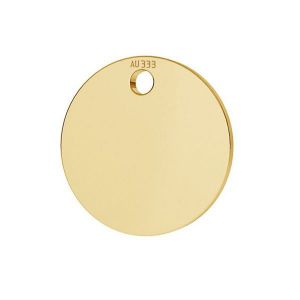 Tag rotonda pendente*oro 333*LKZ8K-30010 - 0,30 10x10 mm