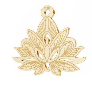 Loto fiore pendente*oro 585*LKZ14K-50049 - 0,30 14,4x15,8 mm