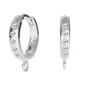 Monachella inglese con cristalli - tipo manetta per pendente*argento AG 925*OWS-00515 / ODL-00756 BZO 13,5x17 mm ver.2