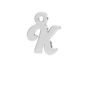 Lettera K ciondolo*argento 925*LK-0076 - 0,50 7,8x9,3 mm