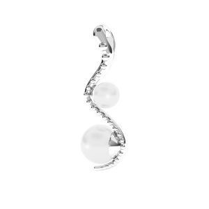 Serpente pendente Swarovski pearls, ODL-00774 4x22 mm ver.2