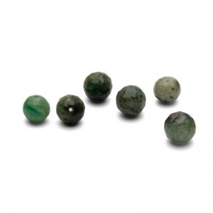 Smeraldo beads 6 mm, pietra preziosa