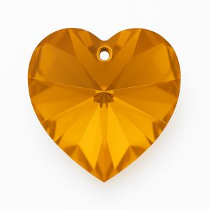 Pietra decorativa a forma di cuore 18,0x17,5 mm Topaz - 6202 MM 18,0X 17,5 TOPAZ NOAC