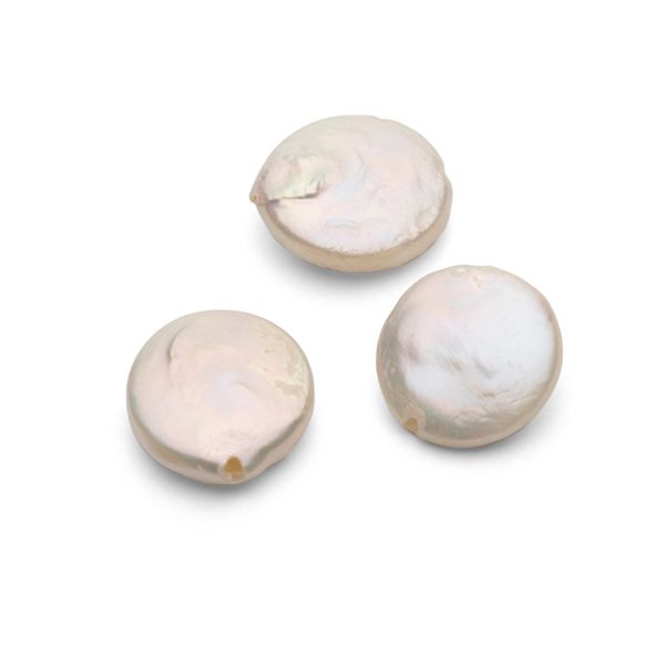 Moneta perle naturali 12 mm, GAVBARI PEARLS