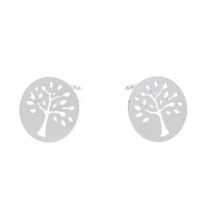 Albero orecchini argento 925, KLS LKM-2957 - 0,50 12x12 mm