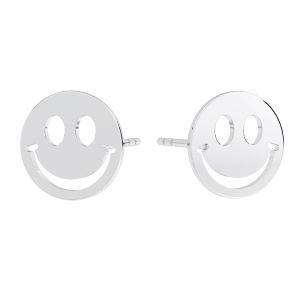 Sorriso emoticon orecchini, argento 925, KLS LKM-3005 - 0,50 10x10 mm