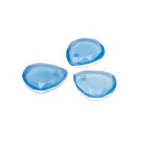 Lacrima pendente, Onice Blu 16 mm, Gavbari pietra semipreziosa 