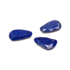 Lacrima piatta pendente, Lapis lazuli 16 mm, Gavbari pietra semipreziosa 