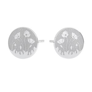Il giro orecchini, argento 925, KLS LKM-3015 - 0,50 10x10 mm