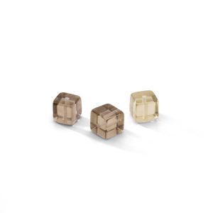 Quarzo Fumè CUBO 6 MM GAVBARI, pietra semipreziosa 