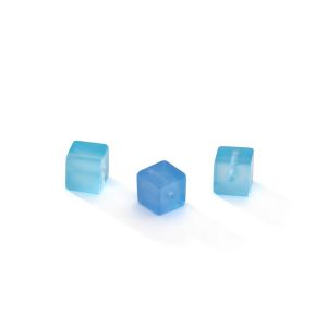 Onice Blu CUBO 6 MM GAVBARI, pietra semipreziosa 