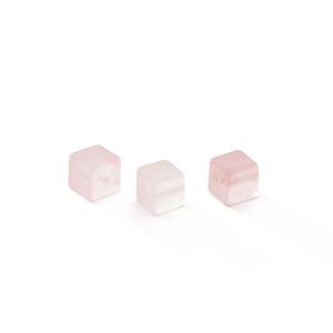 Jade rosa claro Giada rosa chiaro CUBO 6 MM GAVBARI, pietra semipreziosa 