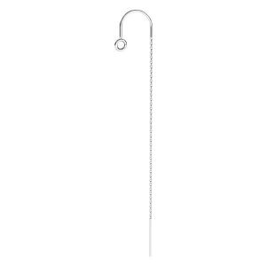 Orecchino a catena, con cerchio per appendere KLA-43 73 mm