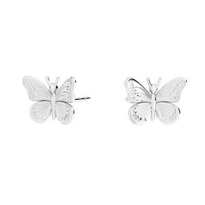 Farfalla orecchini, argento 925, KLS ODL-00910 8,4x11,3 mm
