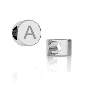Tondo pendente lettera A*argento 925*ODL-00262 5x7,8 mm - A