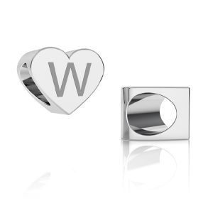 Cuore pendente ODL-00261 5,4x6,5x7,5 mm - W