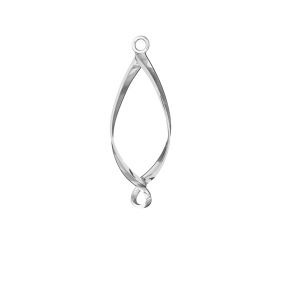 Spirale pendente, argento 925, EARRING 023 10,5x28,5 mm