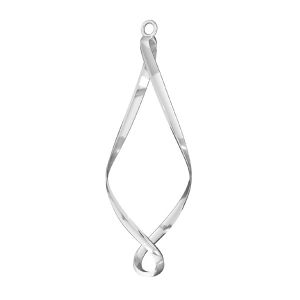 Spirale pendente, argento 925, EARRING 024 16,1x49 mm